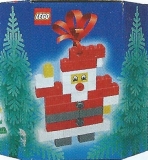 4759 Three Christmas Decorations - Santa, Tree and Snowman