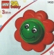 1452 Red Flower Rattle